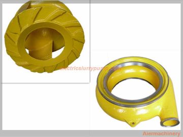 China Red Yellow Color Horizontal Slurry Pump Parts Of Centrifugal Pump Long Lifespan supplier