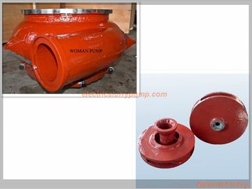 Iron Mining Slurry Pump / Rubber Impeller Pump Parts Of Centrifugal Pump Multi Function supplier